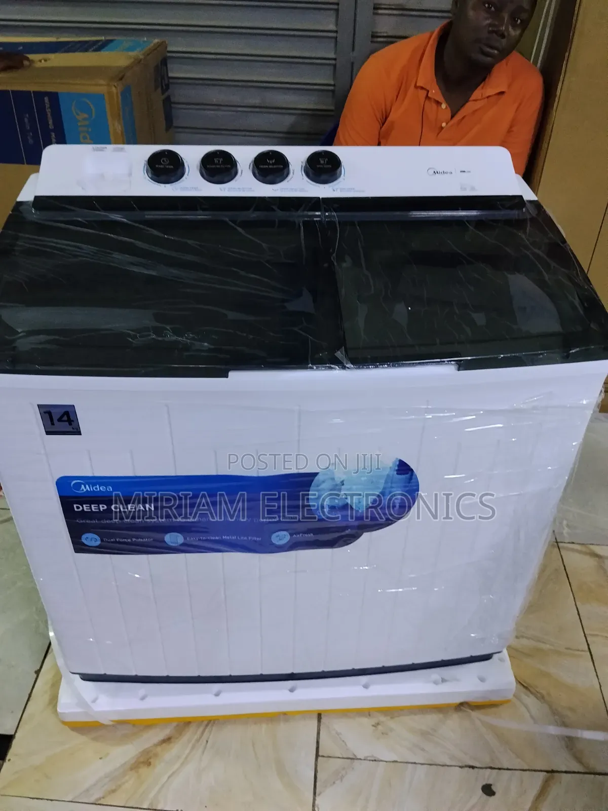 Midea 14kg Twin Tub Top Load Semi Automatic Washing Machine