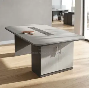 Boardroom Table; 2.4 M Gray Executive Modern Boardroom Table