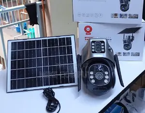 4G SIM Card Dual Lens CCTV Camera With Solar Panel