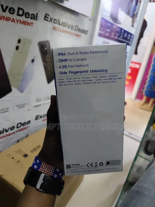 New Tecno Pop 20 64 GB Gray - thumbnail 3