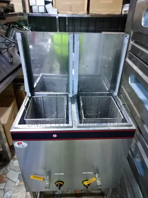 Commercial Stainless Steel Gas Double Fryer