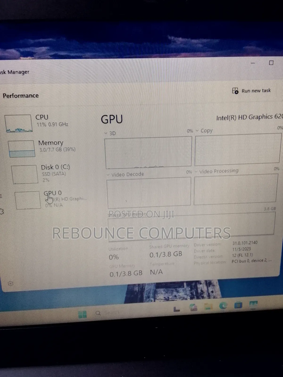 Laptop Lenovo ThinkPad X280 8GB Intel Core i3 HDD 256GB