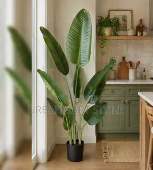 Large Green Artificial Banana Plant for Living Room