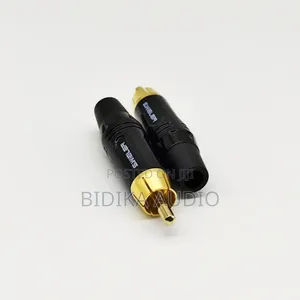 RCA Plugs Instrument Audio Cable Golden Plated Pin Oxygen-Free
