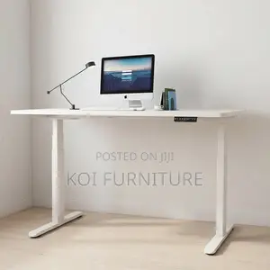Office Desk; Adjustable 1200MM Ergonomic White Computer Desk