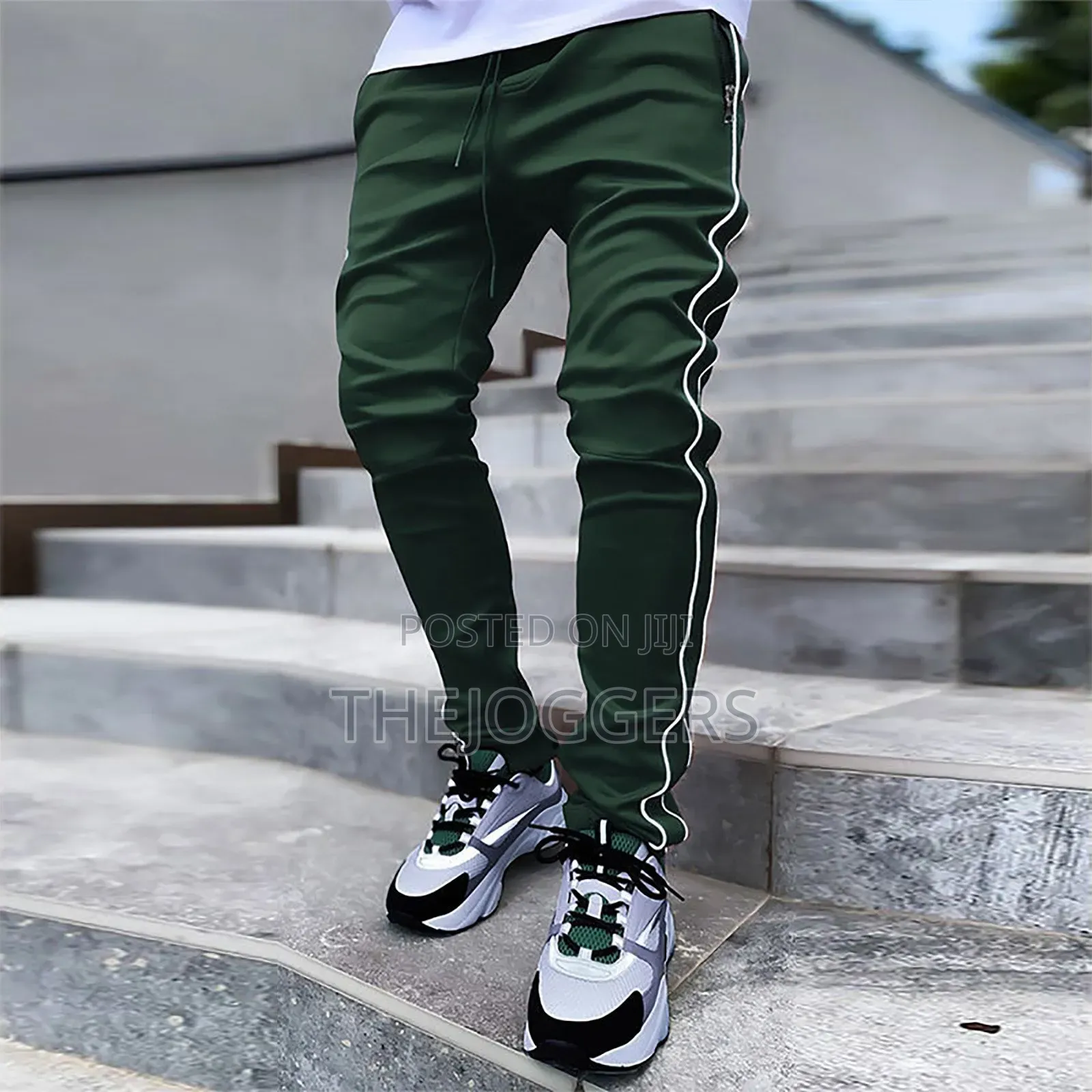 New Fashion Cargo Pants Men Leisure Pockets Stretch Jogging Trouser