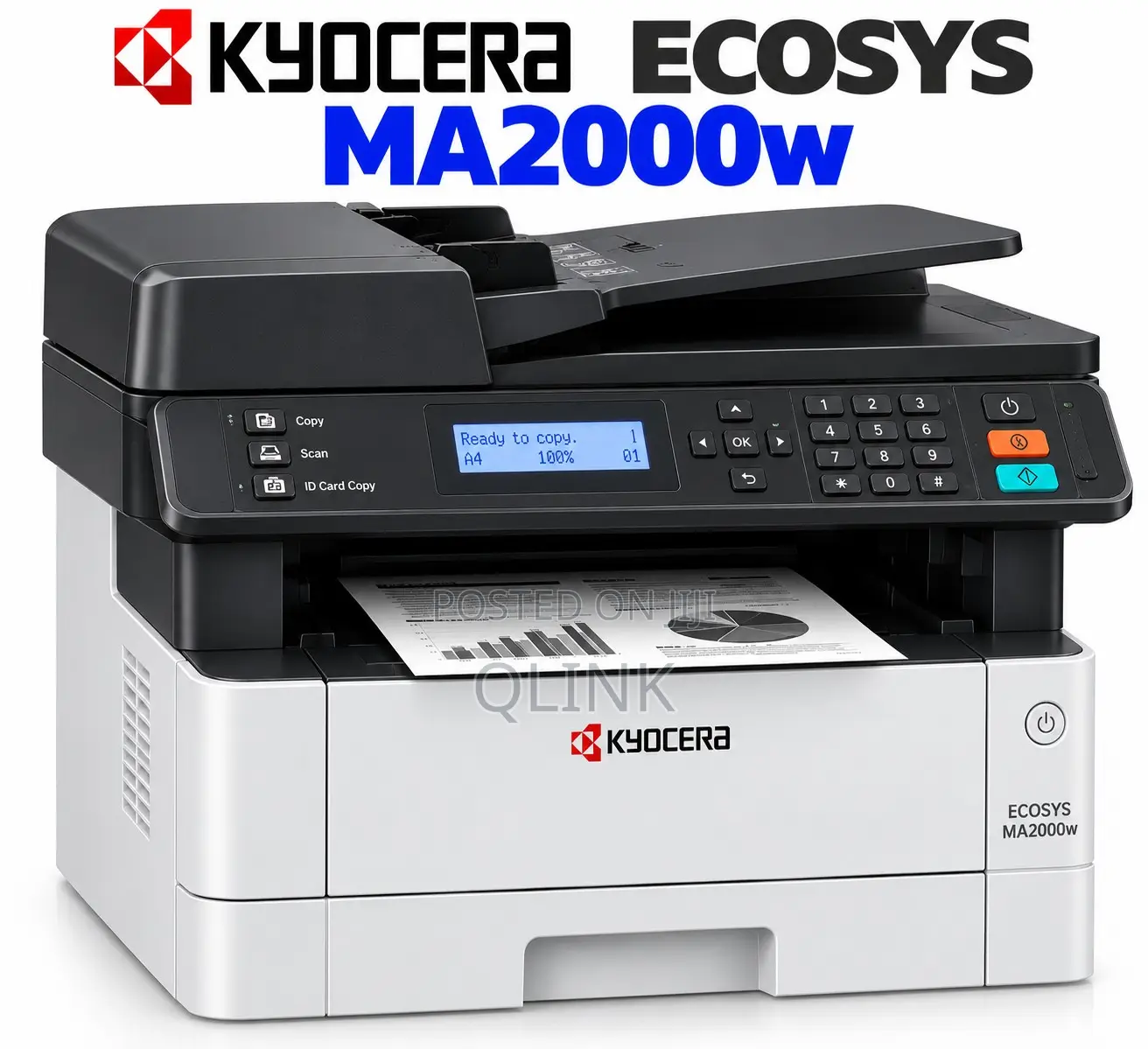 Kyocera MA2000w Multifunctional Monochrome Laser Printer