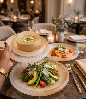 CHAMPAGNE GOLD SWIRL DINNER SET Premium Luxury Ombre Dinner Set