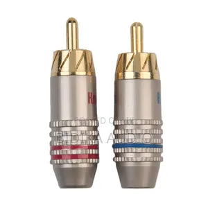 Wholesales HIFI Audio Video RCA Plug Connector Gold Plated Audio