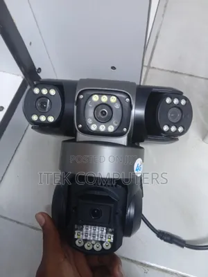 Electric Triple Lens 4G CCTV Camera for Home and Business Safety