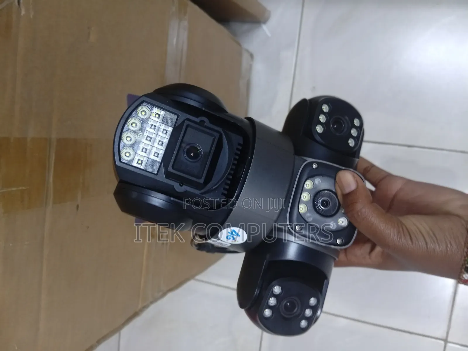 Smart Triple Lens 4G Electric Camera for Warehouse Protection