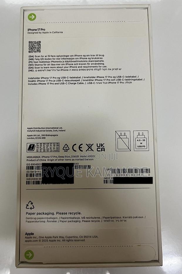New Apple iPhone 17 Pro 256 GB Blue - thumbnail 7