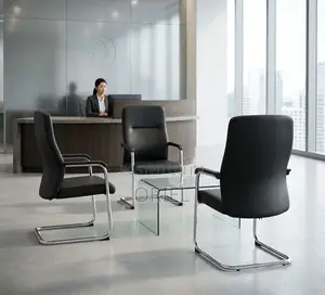 Office Chair : Office Leather Visitor Reception Chair