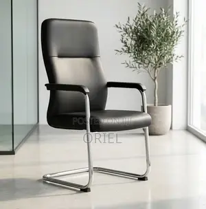 Office Chair : Office Leather Visitor Reception Chair