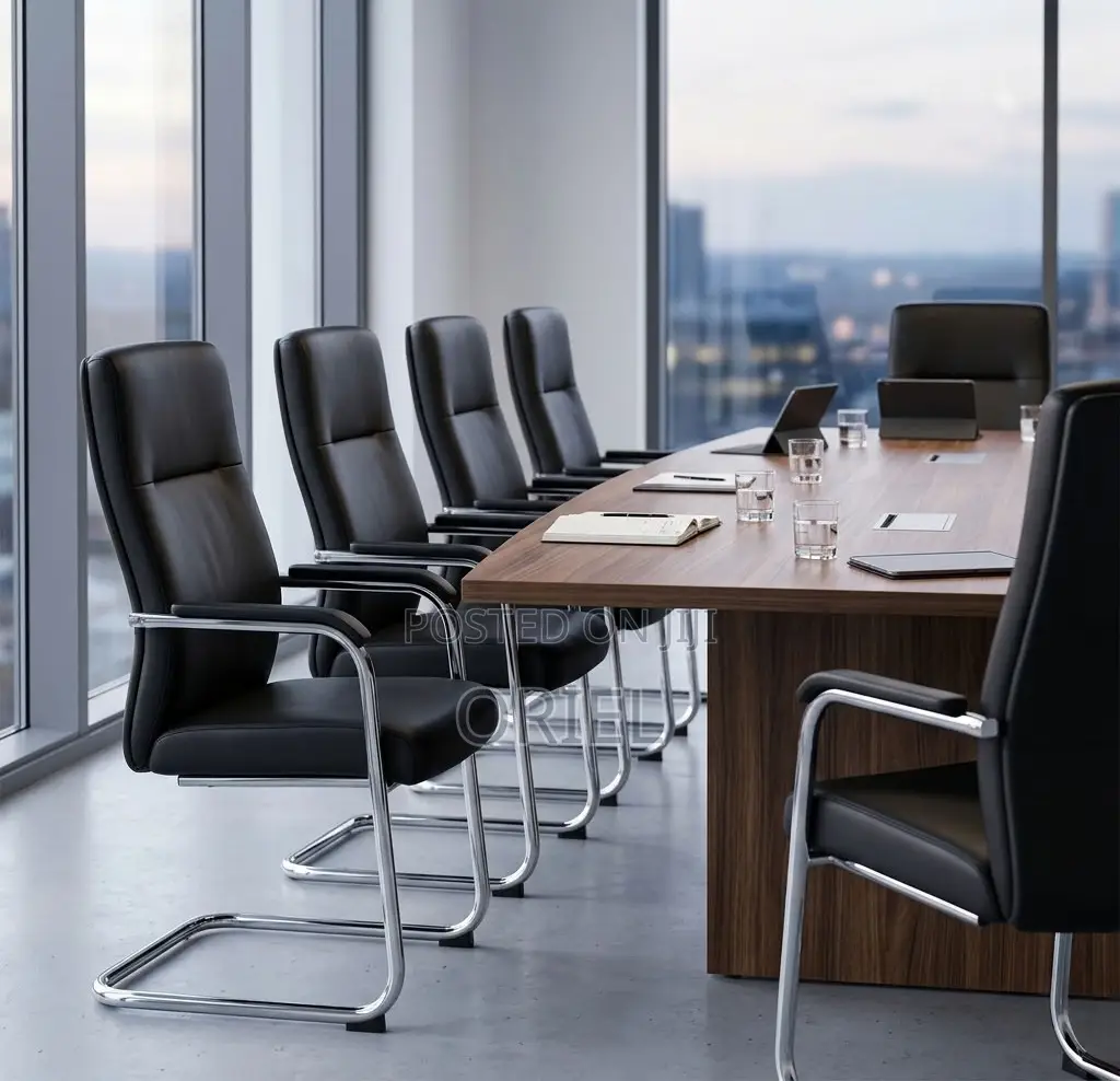 Office Chair : Office Leather Visitor Reception Chair