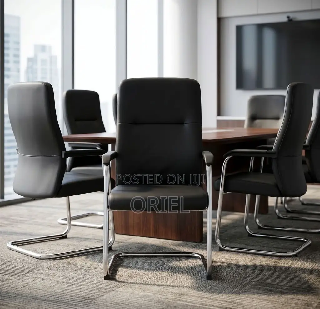 Office Chair : Office Leather Visitor Reception Chair