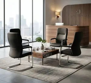 Office Chair : Office Leather Visitor Reception Chair