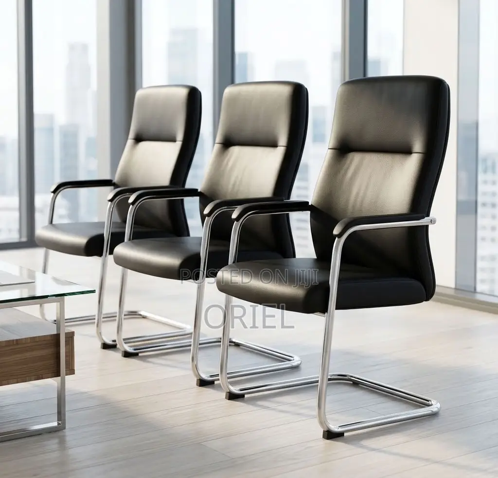 Office Chair : Office Leather Visitor Reception Chair