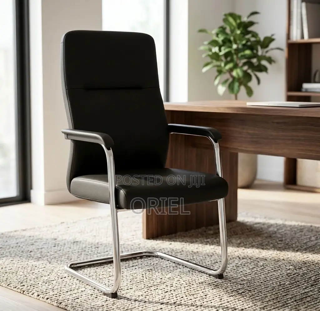 Office Chair : Office Leather Visitor Reception Chair