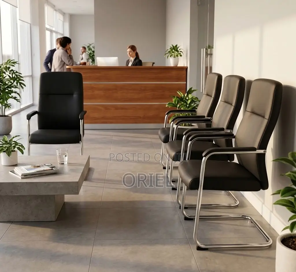 Office Chair : Office Leather Visitor Reception Chair