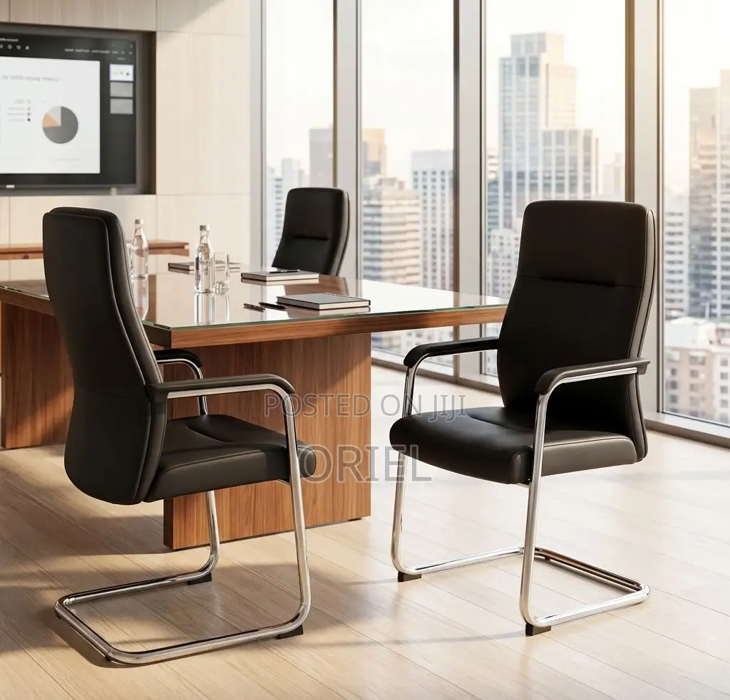 Office Chair : Office Leather Visitor Reception Chair