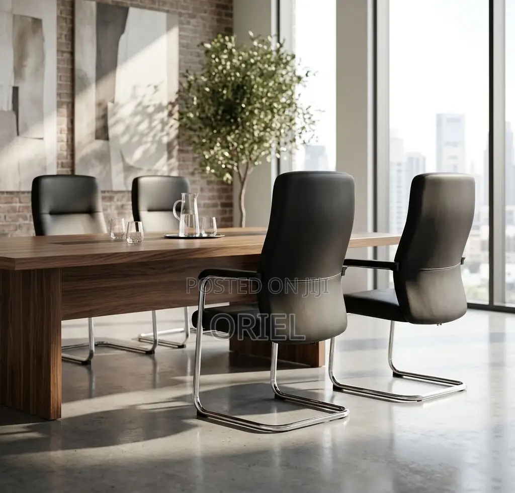 Office Chair : Office Leather Visitor Reception Chair