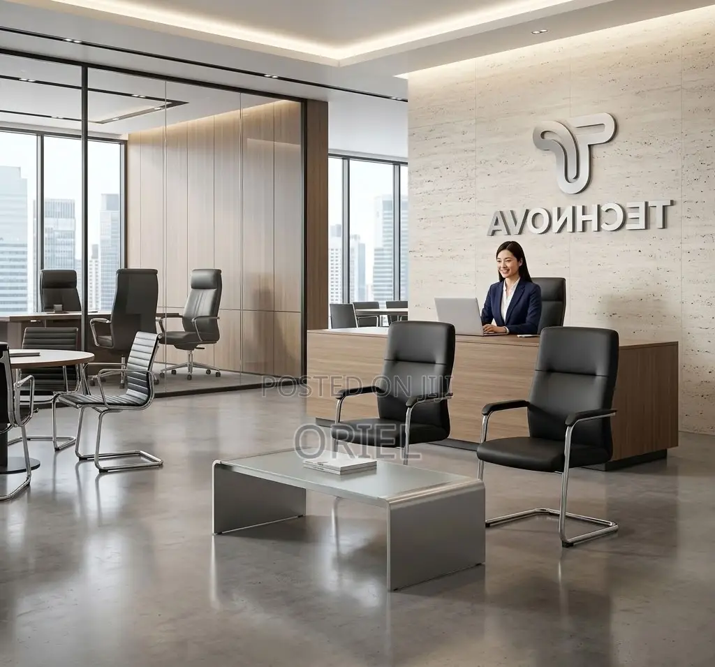 Office Chair : Office Leather Visitor Reception Chair