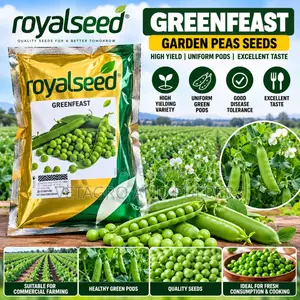 Royal Greenfeast Peas Seeds 1KG & Quality Vegetable Seeds for Farming