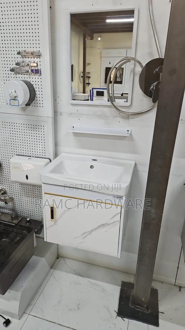 Vanity Cabinets Gold Stripe.