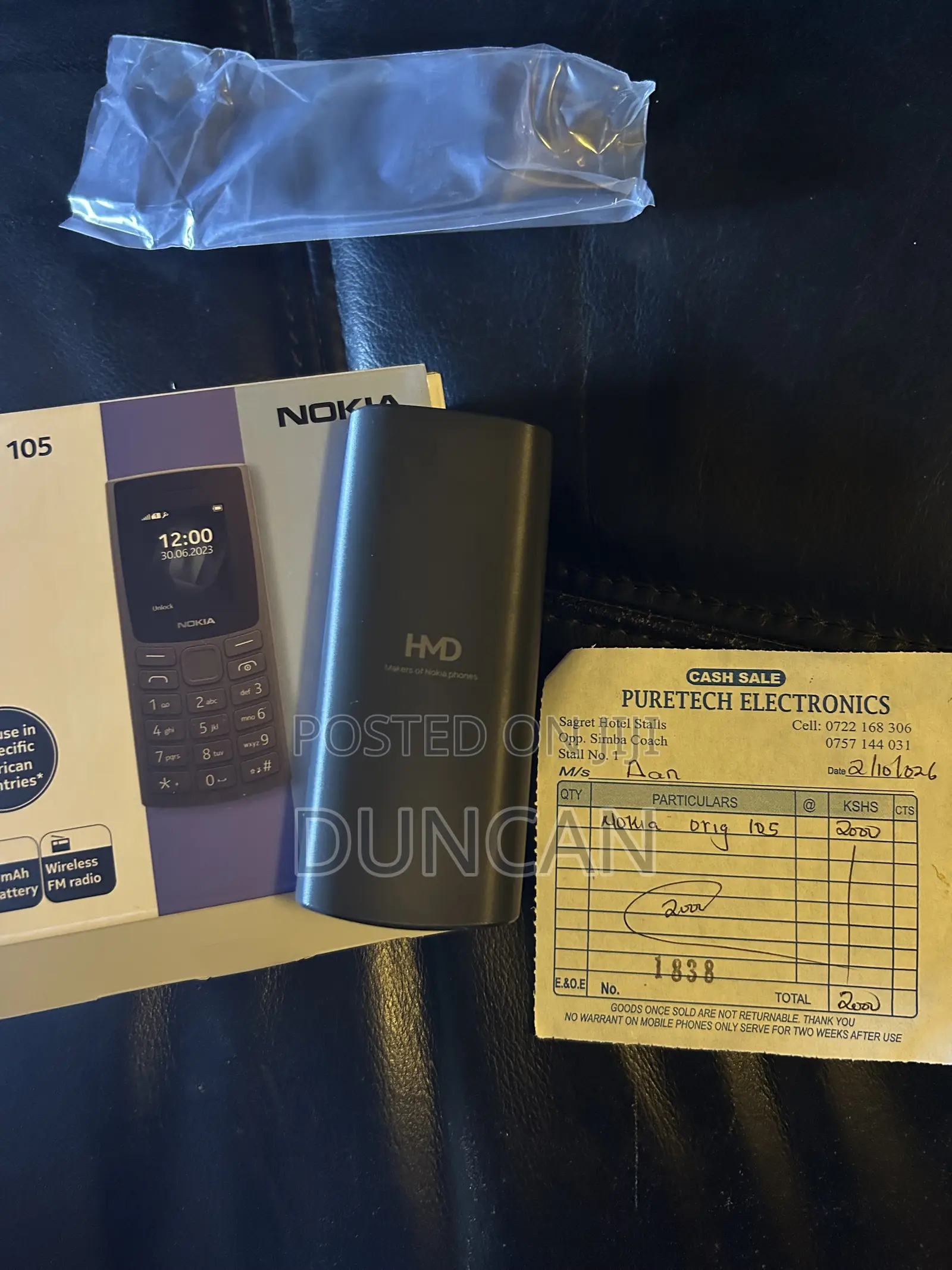 New Nokia 105 4G Black