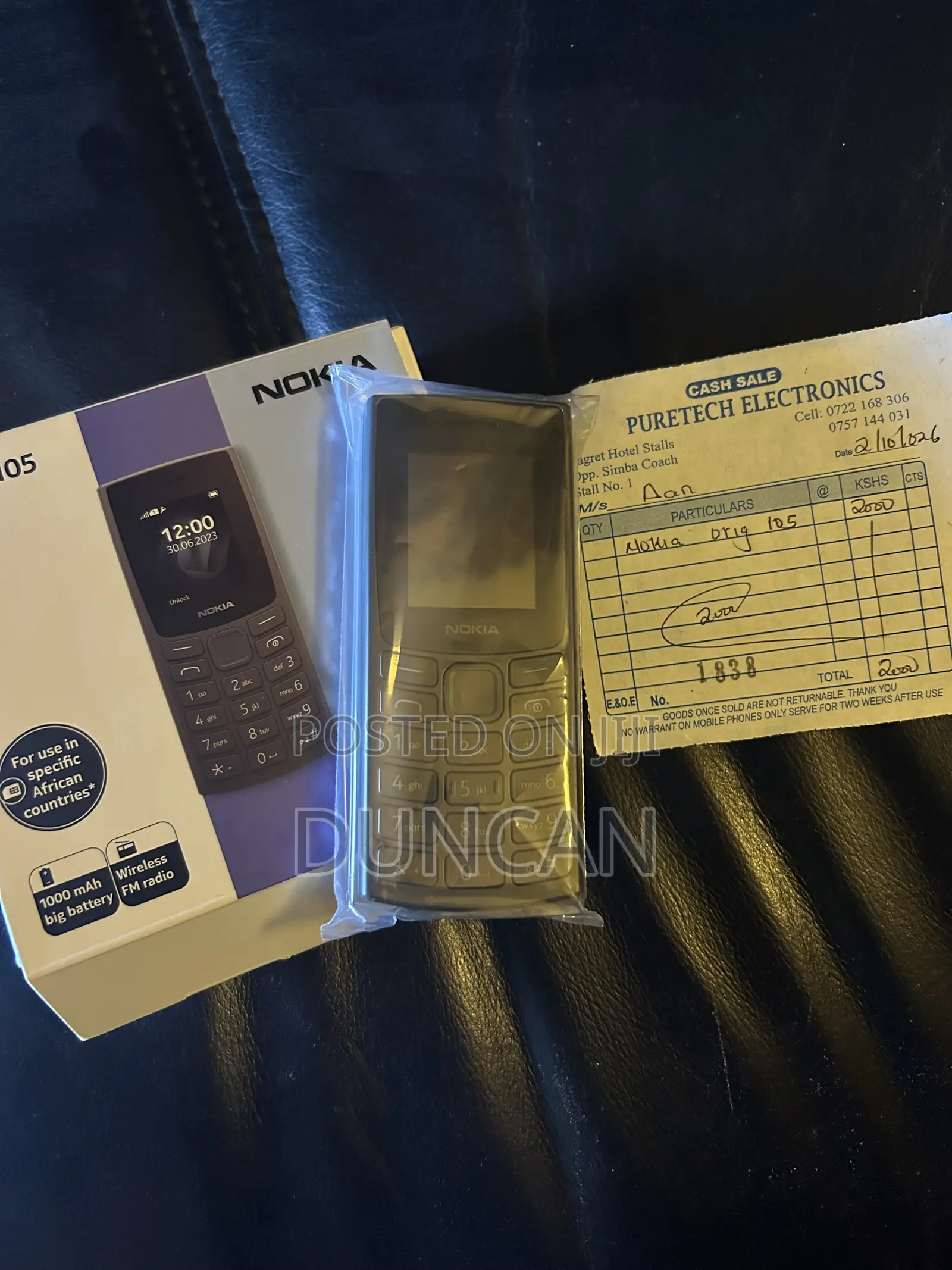 New Nokia 105 4G Black