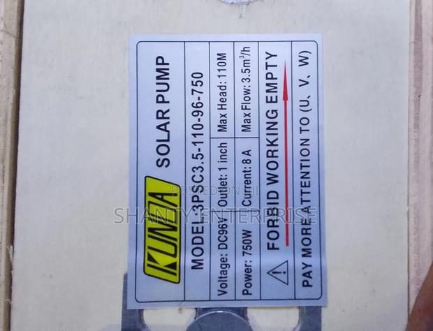 Kunda Solar Pump 750w 110m Head - main view