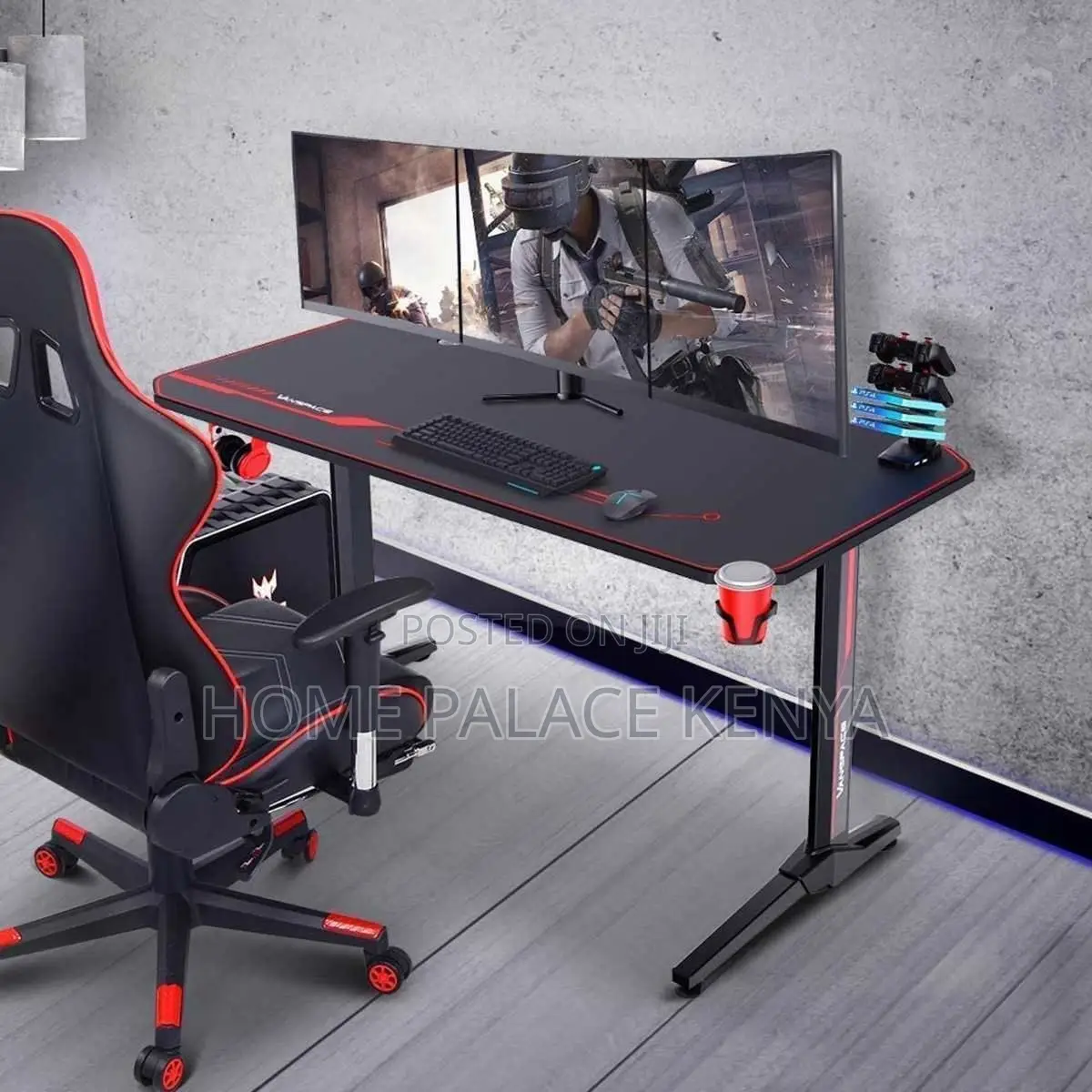 Gaming Table; Stylish Ergonomic Gaming Table for Computer Games