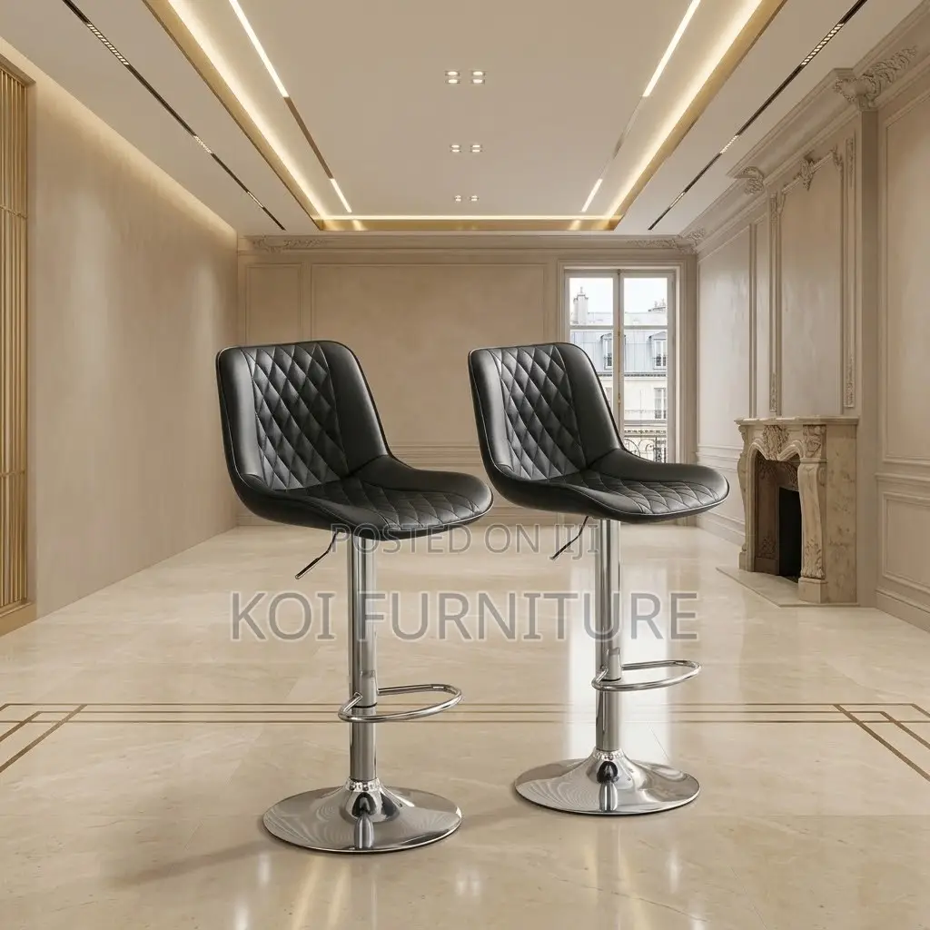 Barstools; Leather High Height Reckining Home Barstools