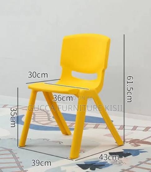 Stackable Ergonomic Kid's Plastic Chair - thumbnail 2