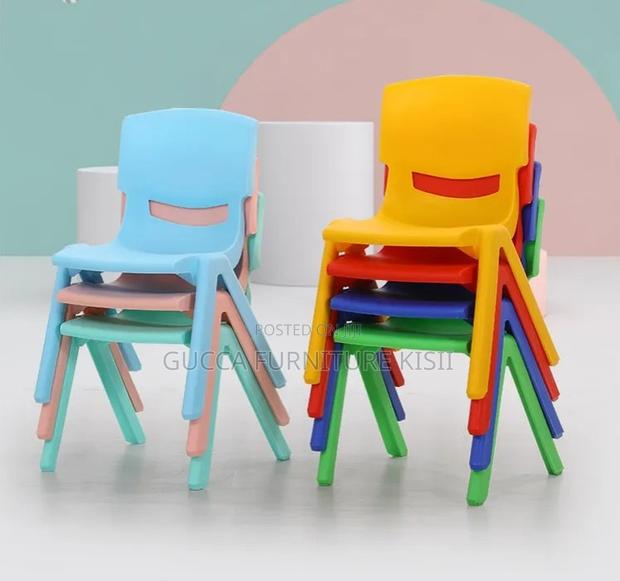 Stackable Ergonomic Kid's Plastic Chair - thumbnail 5