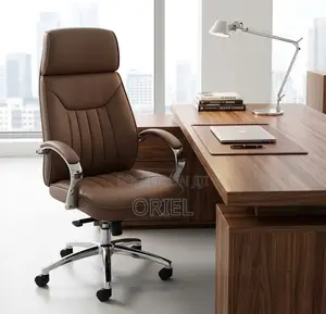 Office Chair : Brown Apex Executive High-Back Office Chair