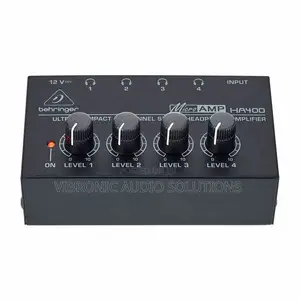 Behringer MICROAMP HA400 Ultra-Compact 4-Channel Stereo Headphone Ampl