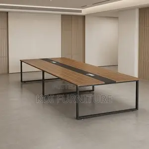 Boardroom Table; 2400MM Executive Meeting Table With Power Cable