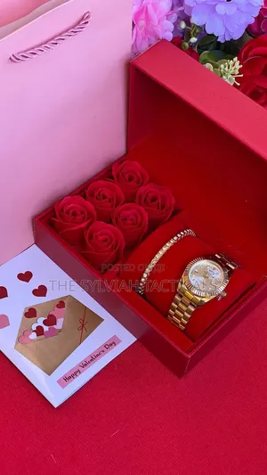  GIFT SET Preserved Soap Roses
 Card,Bag & Box