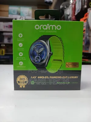 Oraimo Watch Nova 2R OSW-834 1.43′ Amoled Scren With Free Extra Strap