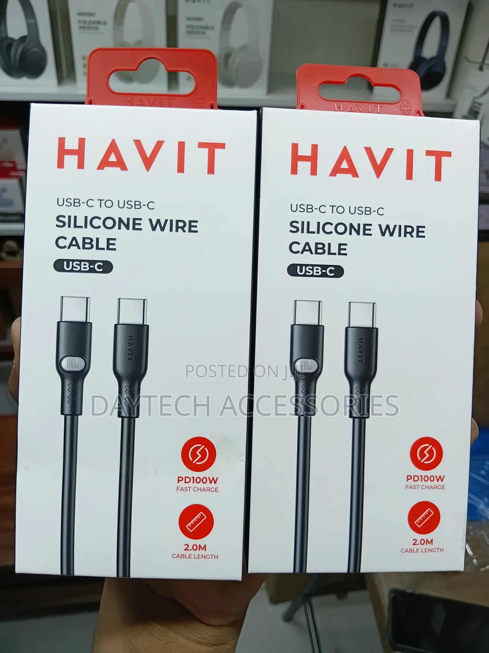 HAVIT MaxPower 100W Type-C to Type-C Cable 2M