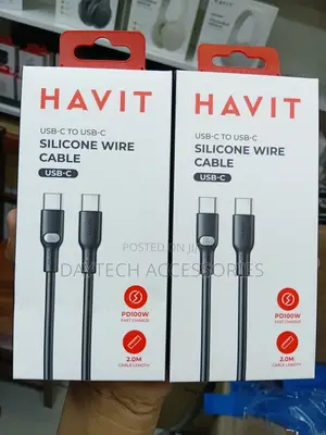 HAVIT MaxPower 100W Type-C to Type-C Cable 2M