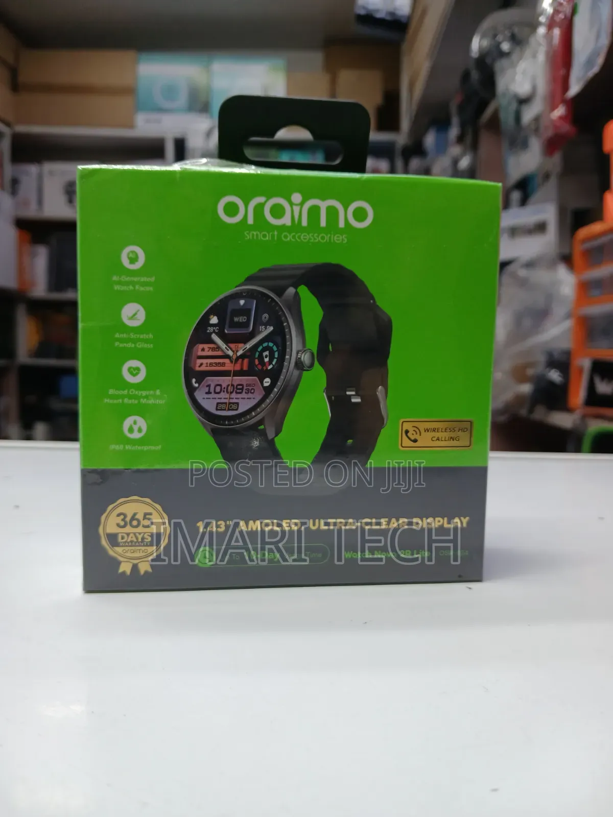 Oraimo Watch 5R 1.43” Amoled IP68 Smart Watch