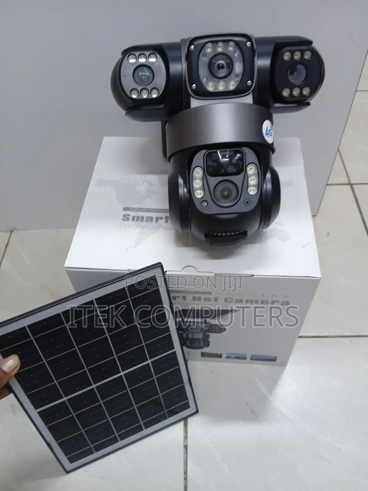 Wireless Solar 4G Triple Lens Camera for Garden Security