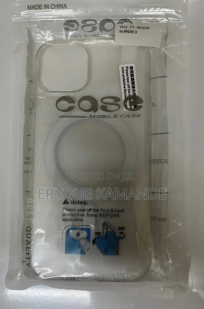 iPhone 15 Magsafe Clear Phone Case With Screen Protector
