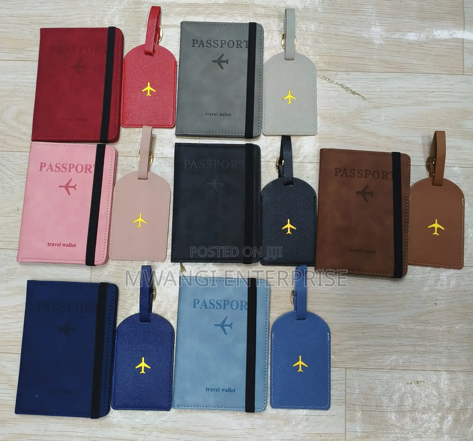 RFID Passport Holder Cover With Suitcase Tag