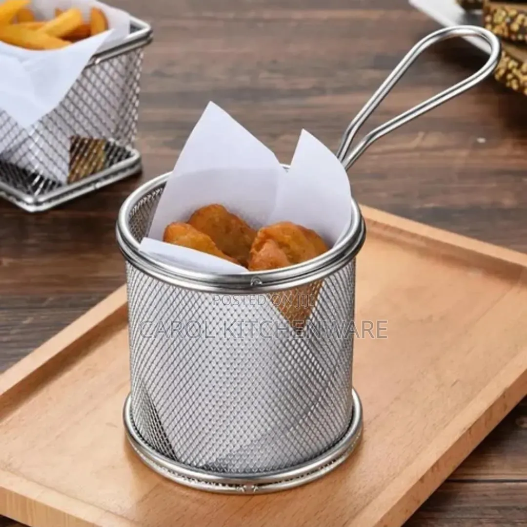 Mini Round Stainless Steel Fry Basket