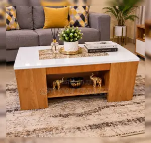 Modern Executive Julz Marble Laminated Coffee Table