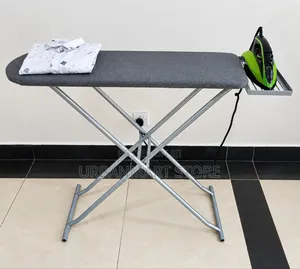 Heavy-Duty Metal Ironing Table for Domestic and Industrial Usage